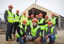 Construction students at the Begdroke Science Park