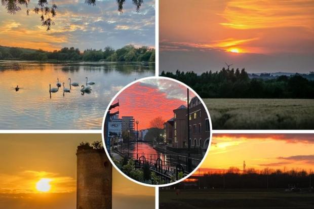 Many snaps of the sunsets over Berkshire