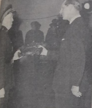 He visited the towns Barracks in 1963