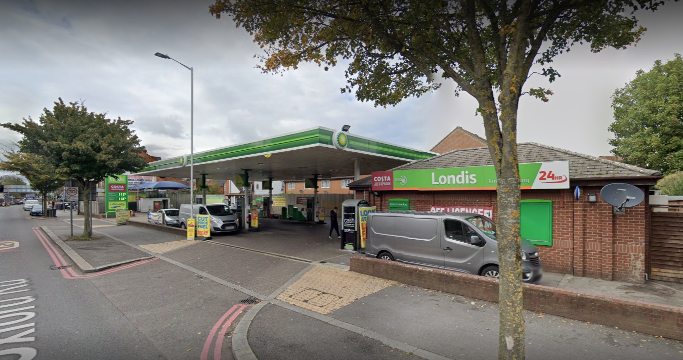 BP Petrol station on Oxford Road. Image via Google
