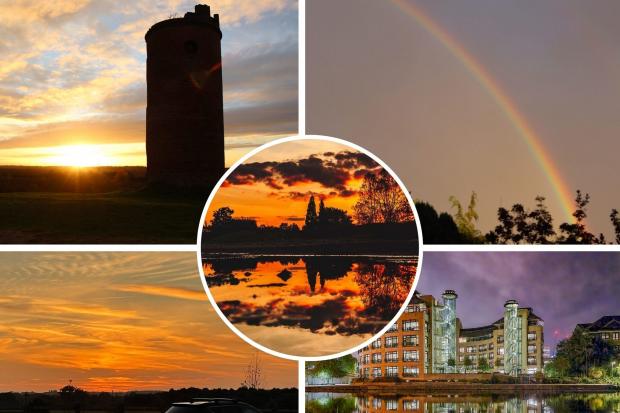 Some of the stunning sunsets that were seen across Berkshire