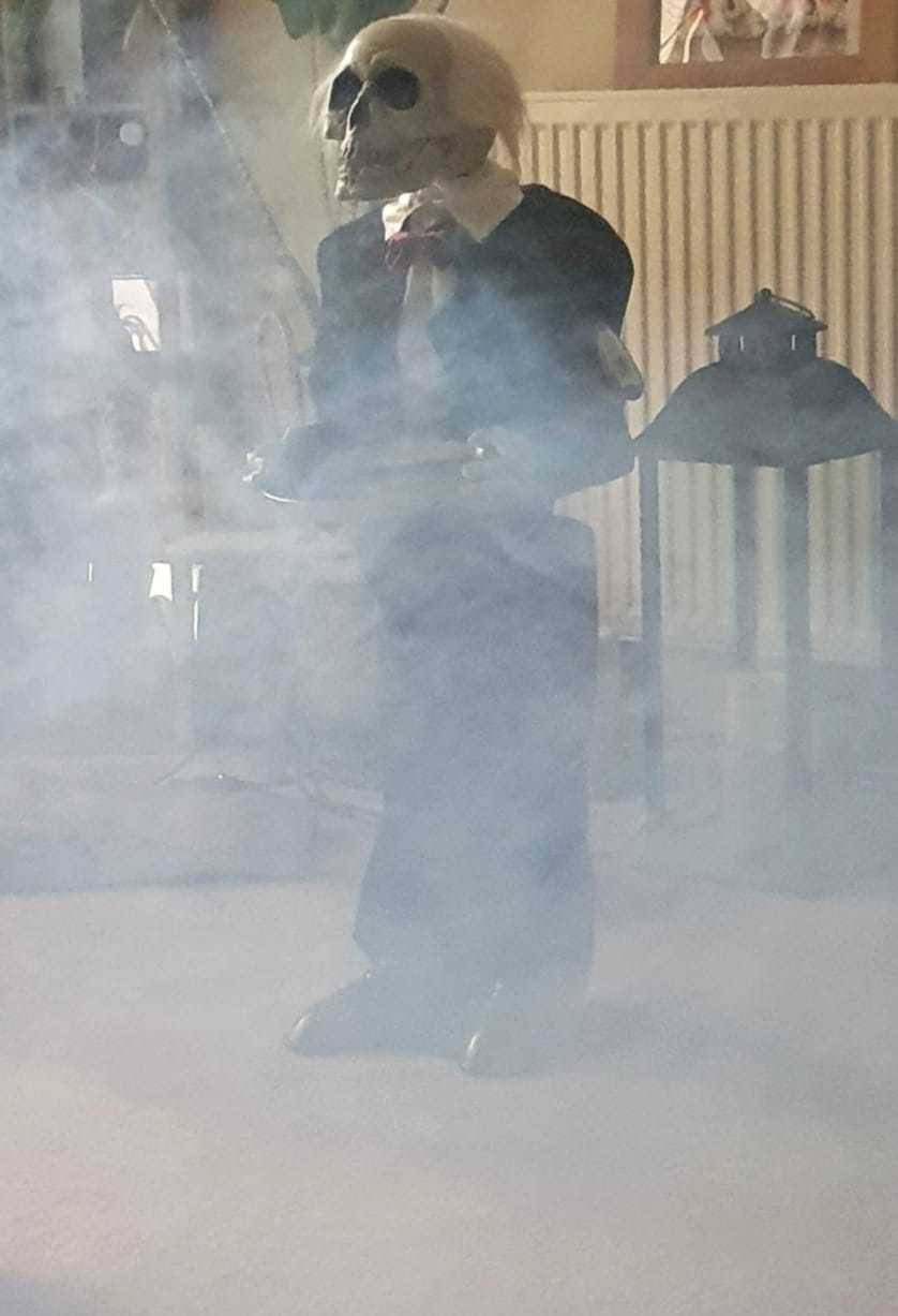 Spotted behind the smoke (Rachel Lord)