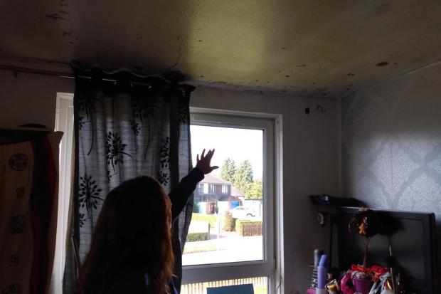 Elaine Parry-Taylor looks out of the window in Tilehurst. She has accused the council of sick games. Credit: James Aldridge, Local Democracy Reporter