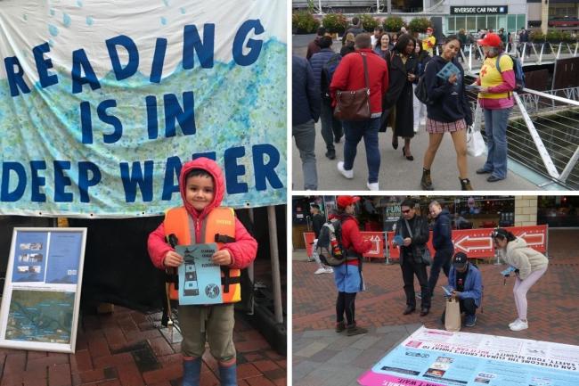 Environmental groups spread awareness of the climate emergency along the River Kennet