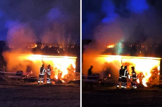 Shocking pictures appear to show huge barn fire near Reading