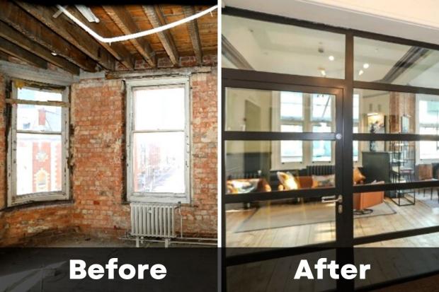 Reading Chronicle: Before and after shots of 150 Friar Street Reading