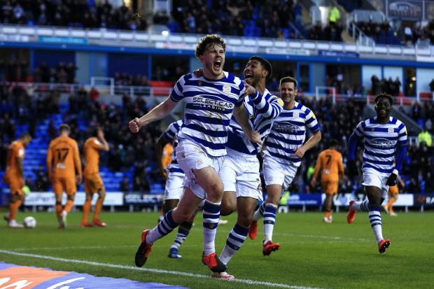 Holmes goes wild after scoring his first Reading goal. Image by: JasonPIX