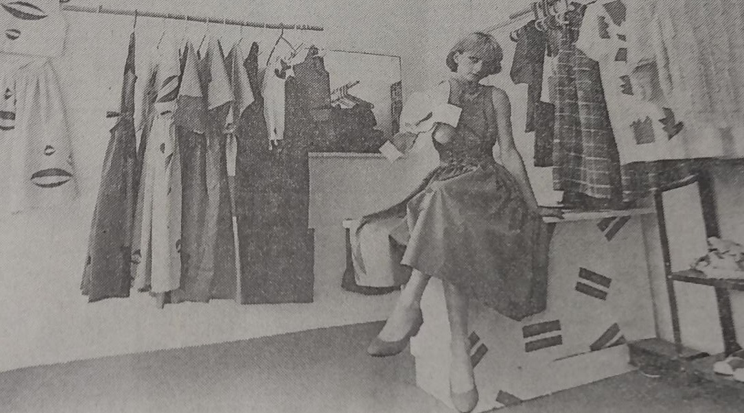 Alison Whalley in her shop, Java, back in the 1980s