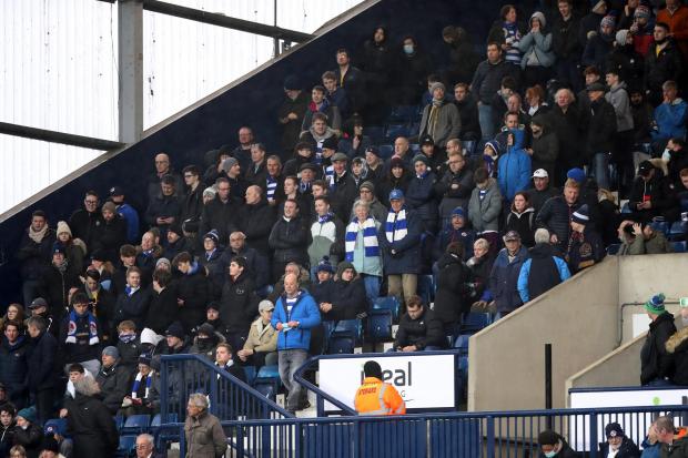 Reading Chronicle: The travelling Reading fans at West Brom on Saturday. Image by: JasonPIX