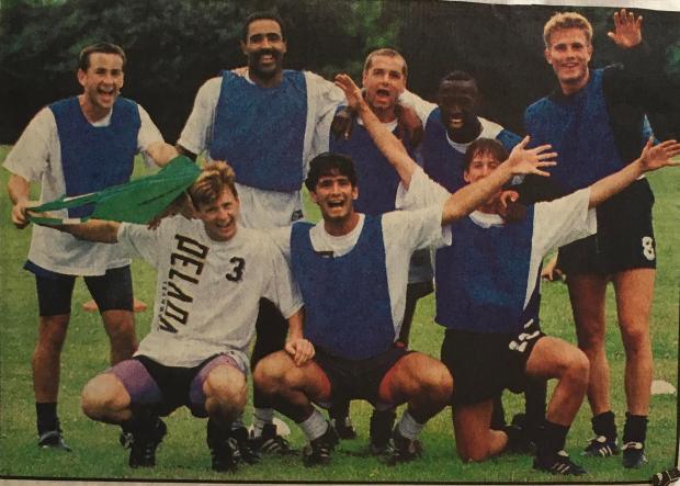 Reading Chronicle: Dylan Kerr (bottom left) in Reading training. Image by: Unknown