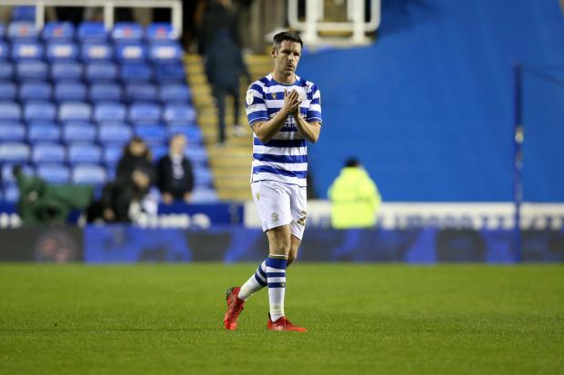 Reading Chronicle: Scott Dann applauds the Reading fans after Monday's 2-2 draw. Image by: JasonPIX