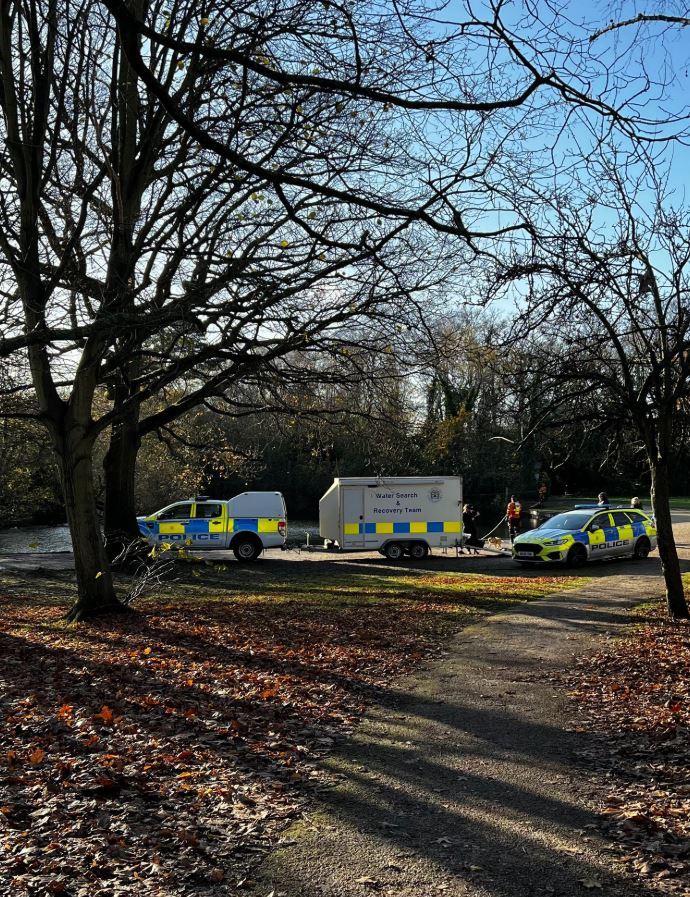 Police have been searching South Lake in Reading
