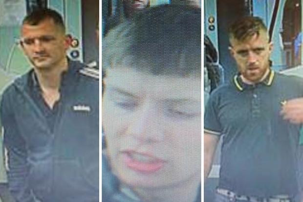 Police want to speak to these men about the train fight