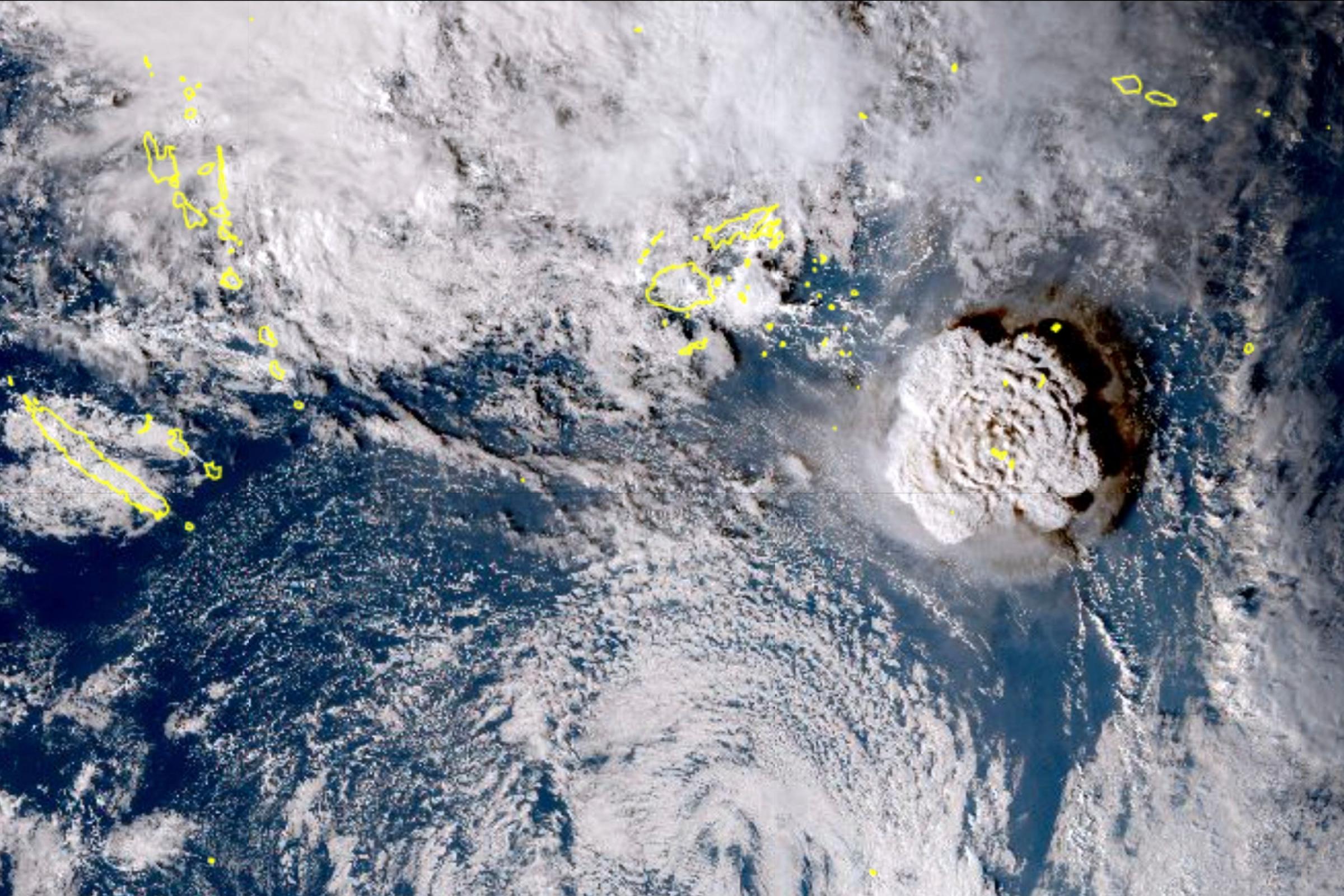 Tsunami threat recedes from huge Pacific volcanic eruption - Vimarsana News