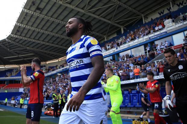 Liam Moore leads Reading out against Preston. Image by: JasonPIX
