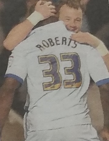 Jason Roberts was signed by Blackburn Rovers in Januaru 2012. Here he is pictured with Noel Hunt