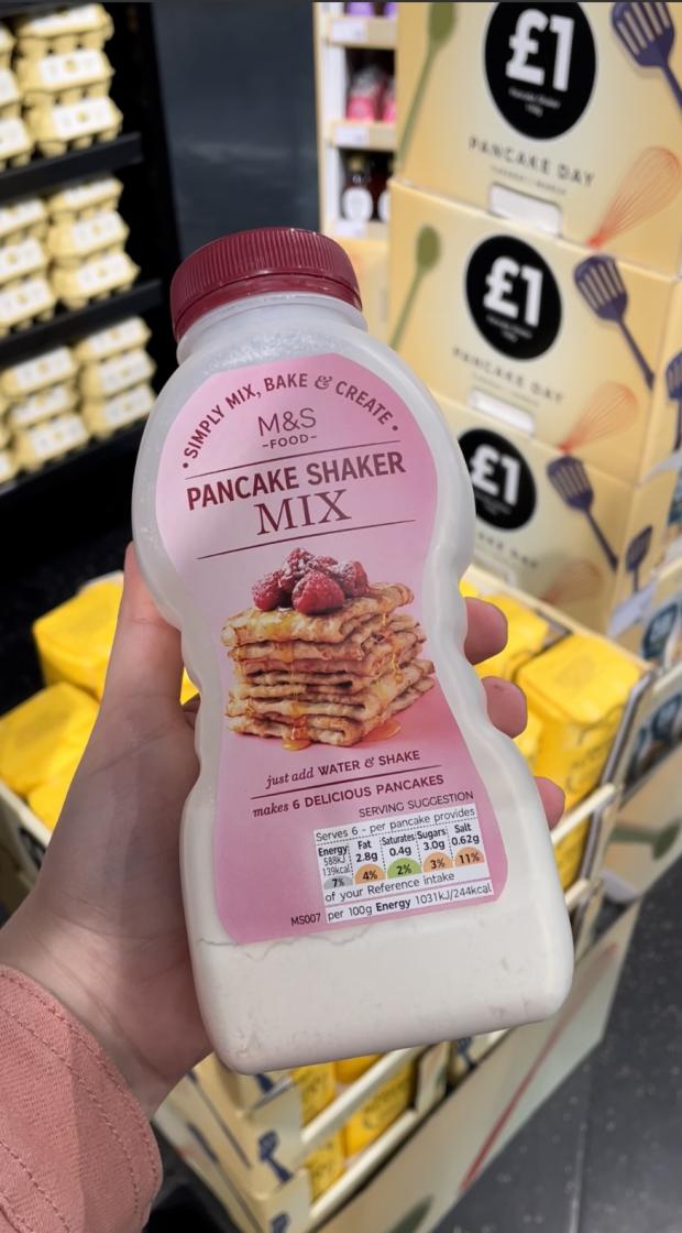 Reading Chronicle: M&S Pancake Shaker mix. Credit: Rebecca Carey