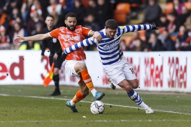 Reading Chronicle: Reading struggled to cope with Blackpool's physical approach. Image by: JasonPIX