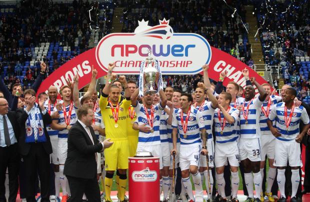 The Championship trophy is lifted as the Royals gained promotion back to the PL (PA)