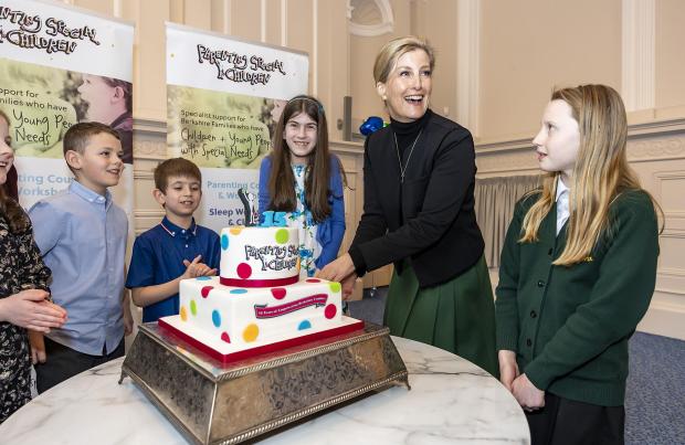 Reading Chronicle: The Countess of Wessex cuts a cake celebrating Parenting Special Children's 15th anniversary