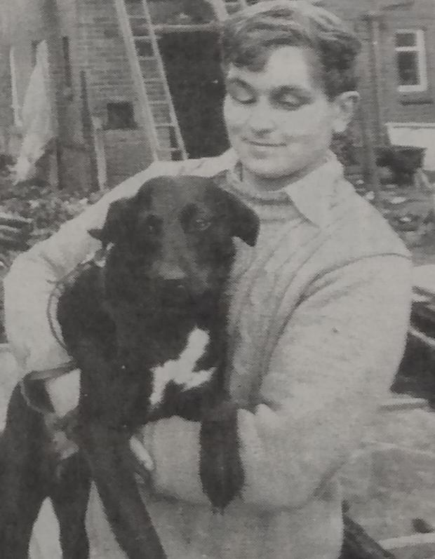 Reading Chronicle: William with his dog, Becky