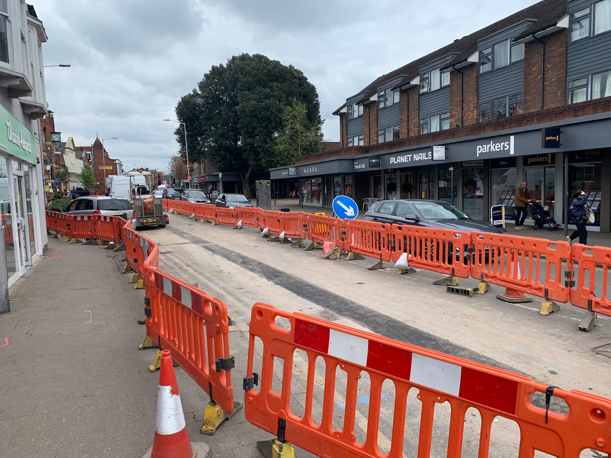 Roadworks have blighted Caversham over the past few weeks