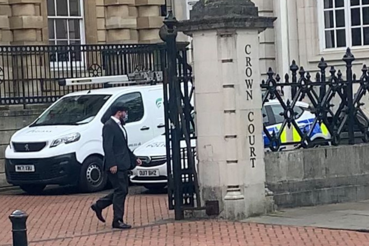 Gordon Waterson leaving Reading Crown Court