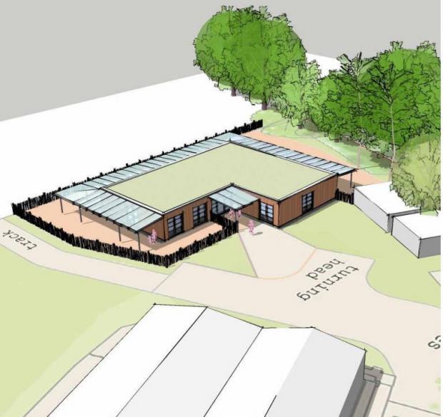 Reading Chronicle:  The proposed nursery on land next to Reading Abbey Rugby Club clubhouse in Emmer Green. Credit: Colony Architects