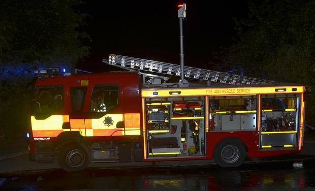 Reading Chronicle: A fire engine at Arborfield Park photographed by Paul King