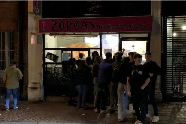 Zorba's shisa and kebab in the Harris Arcade, Station Road, Reading. Credit: Reading Borough Council Licensing Team