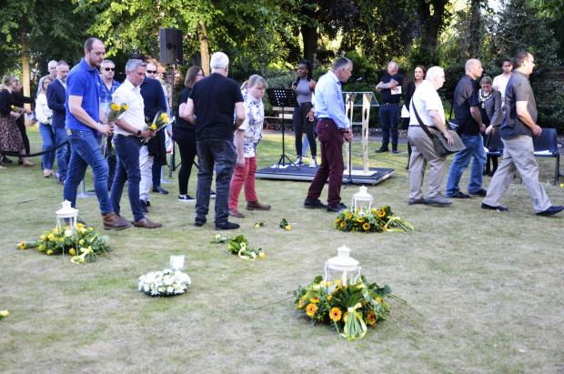 Reading Chronicle: Flowers are laid for the Forbury Gardens victims
