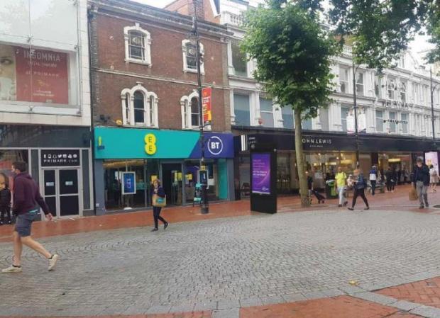 Reading Chronicle: A BT Smart Hub that will be replacing the phone box in Friar Street, Reading town centre. Credit: Mono#