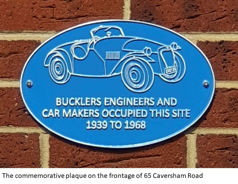The newly-unveiled plaque, with a ERD 96 car on top