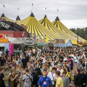 Revellers on the Friday of Reading Festival 2021. Credit: AP/Scott Garfitt