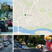 Photographs of Shell and BP stations in Reading taken by Paul King as panic-buyers queue for petrol