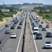 Vehicles travelling along the M4 motorway near Bristol. Credit: PA