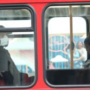 File photo of people wearing masks on buses as Reading buses issues an update