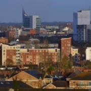 The Reading skyline. 2,080 homes were built in Reading between 2018 and 2021, with 43 per cent being one bedroom properties. Credit: Reading Borough Council