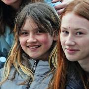 Anastasia Marunich (left), the 12-year-old Ukrainian refugee who had her visa application to come to the UK 