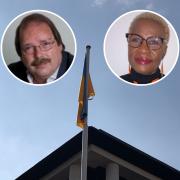 Councillors Simon Robinson and Alice Mpofu-Coles spoke out at the meeting, welcoming refugees and condemning the war in Ukraine. Credit: Reading Borough Council / James Earnshaw