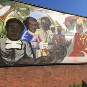 The Reading Black History Mural at Reading Central Club. Credit: James Aldridge, Local Democracy Reporting Service