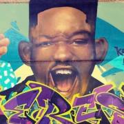 Will Smith, painted by artists Same and Result, under Loddon Bridge in Reading