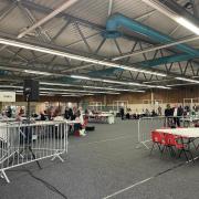 The Reading Borough Council all out election count at the Rivermead Leisure Complex. Credit: James Aldridge, Local Democracy Reporting Service