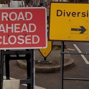 Road ahead closed and diversion road signs will be in place for works affecting both drivers and bus users this week.