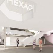A CGI of Reading Borough Council\'s plan for The Hexagon theatre, if it receives £20 million in funding to improve the arts from the Government. Credit: Reading Borough Council