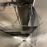 Hanging Netting spotted in the Reading Station underpass which is managed by Reading Borough Council. Credit: Councillor Harry Kretchmer