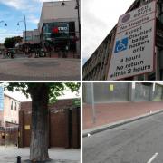 The parking restrictions and disabled parking in Reading town centre. Credit: James Aldridge, Local Democracy Reporting Service