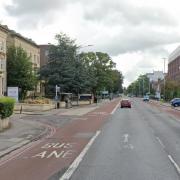 The King's Road eastbound bus lane, which private hire taxi drivers want access to. Credit: Google Maps