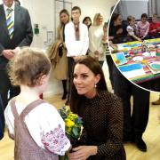 Kate Middleton visits the Reading Ukrainian Community Centre