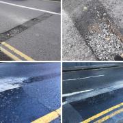 The potholes and rips in the roads in Caversham. Credit: Hilary Jane Smart